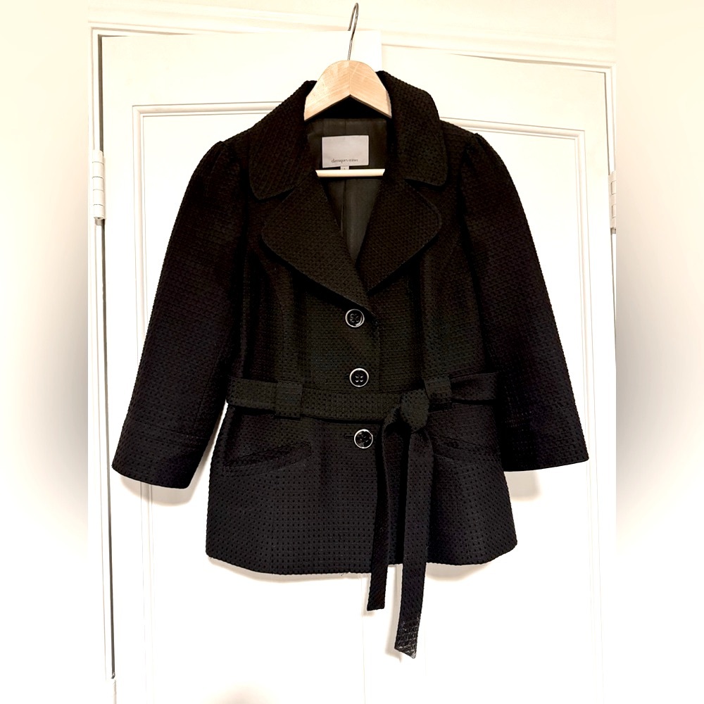 Classiques Entier Black Suit Jacket with Tie Belt